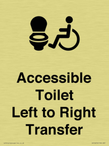 Accessible Toilet with Left to Right Transfer